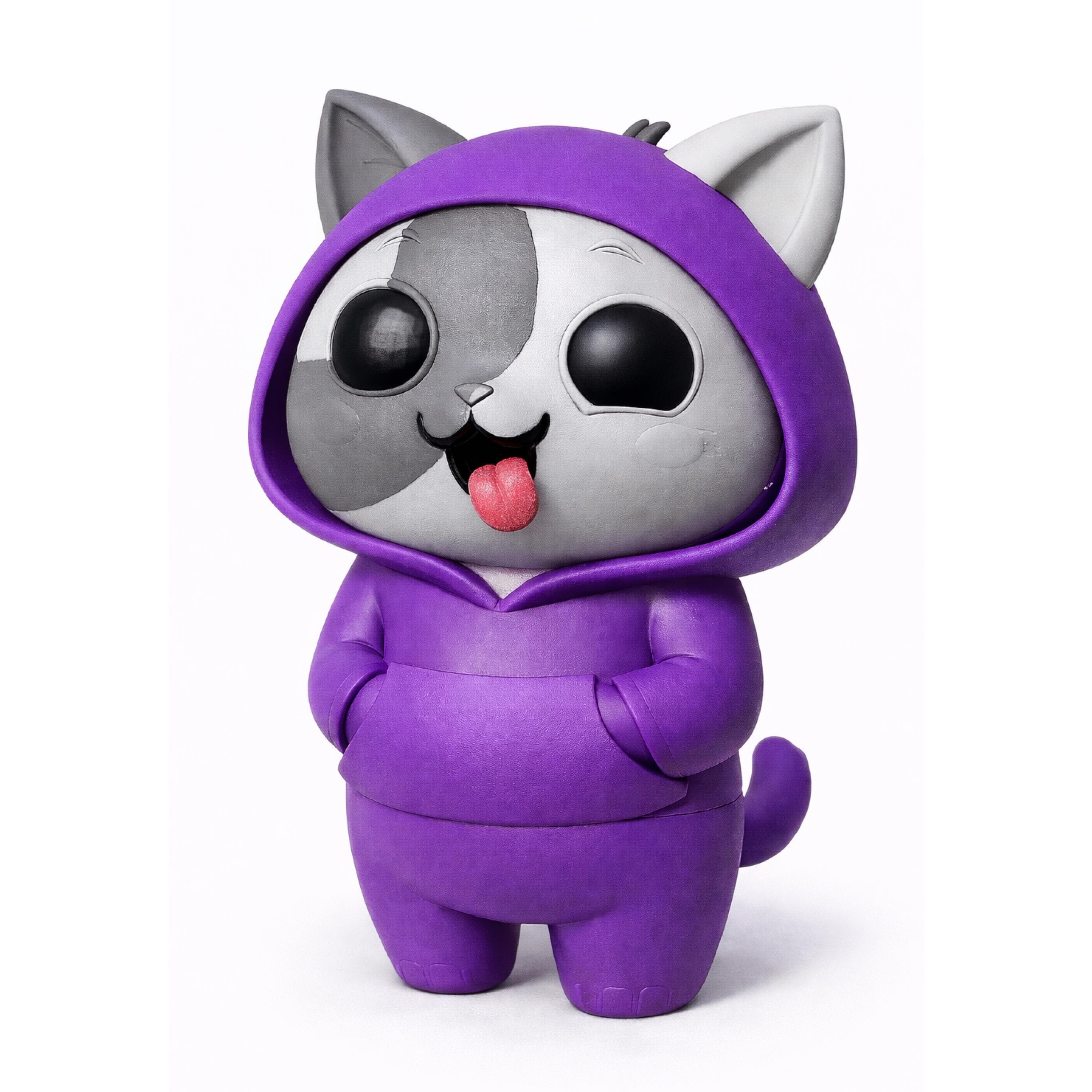 Kathy The Crazy Cat 3D Printed Figurine – Jammie Buddies Collection Hoodie Toy