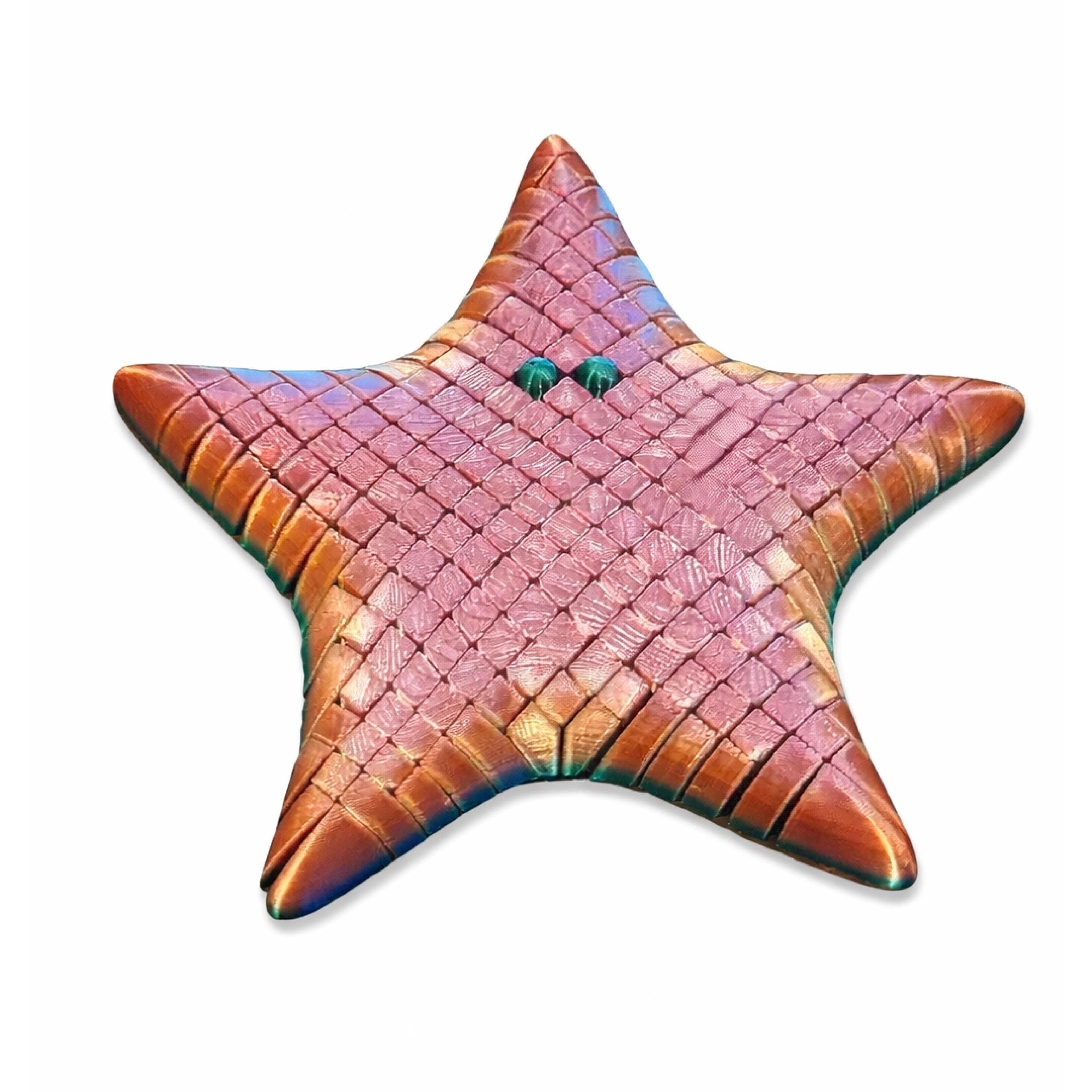 Articulated Starfish Fidget Toy – 3D Printed Wiggling Ocean Desk Buddy