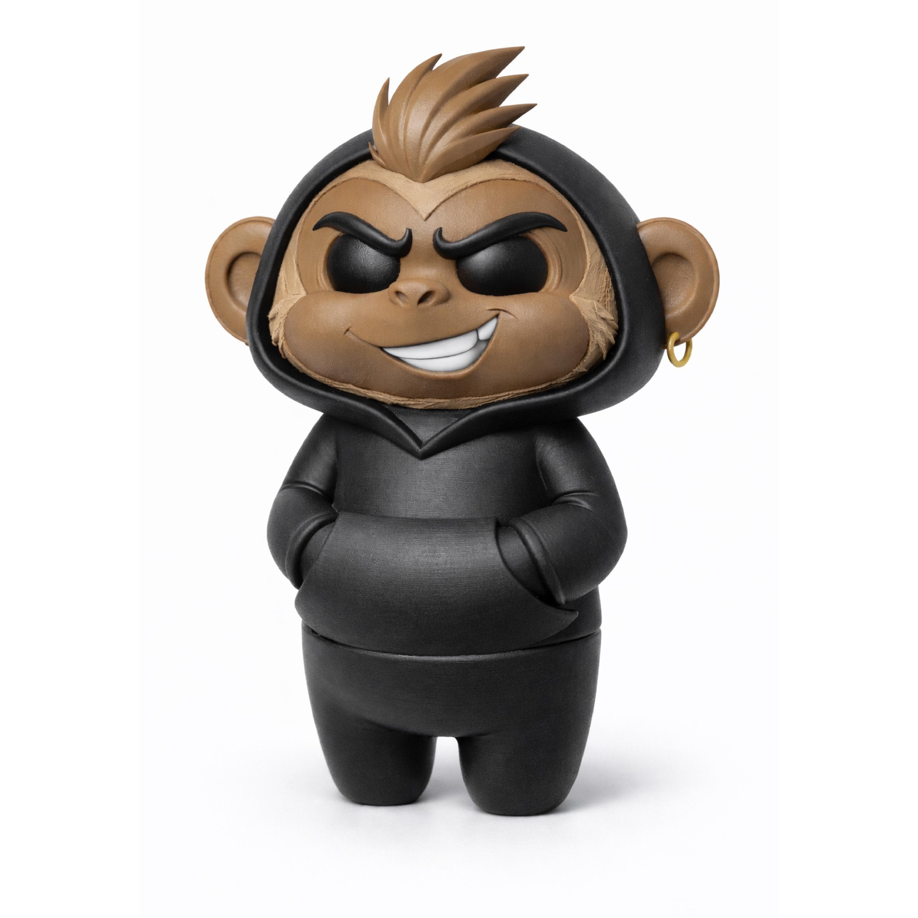 Maui Malicious Monkey 3D Printed Figurine – Jammie Buddies Collection Hoodie Toy