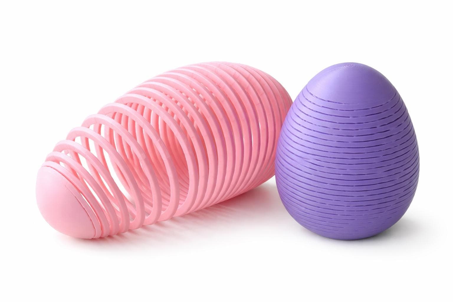 3D Printed Slinky Easter Egg Fidget Toy – Collapsible Spring Sensory Toy