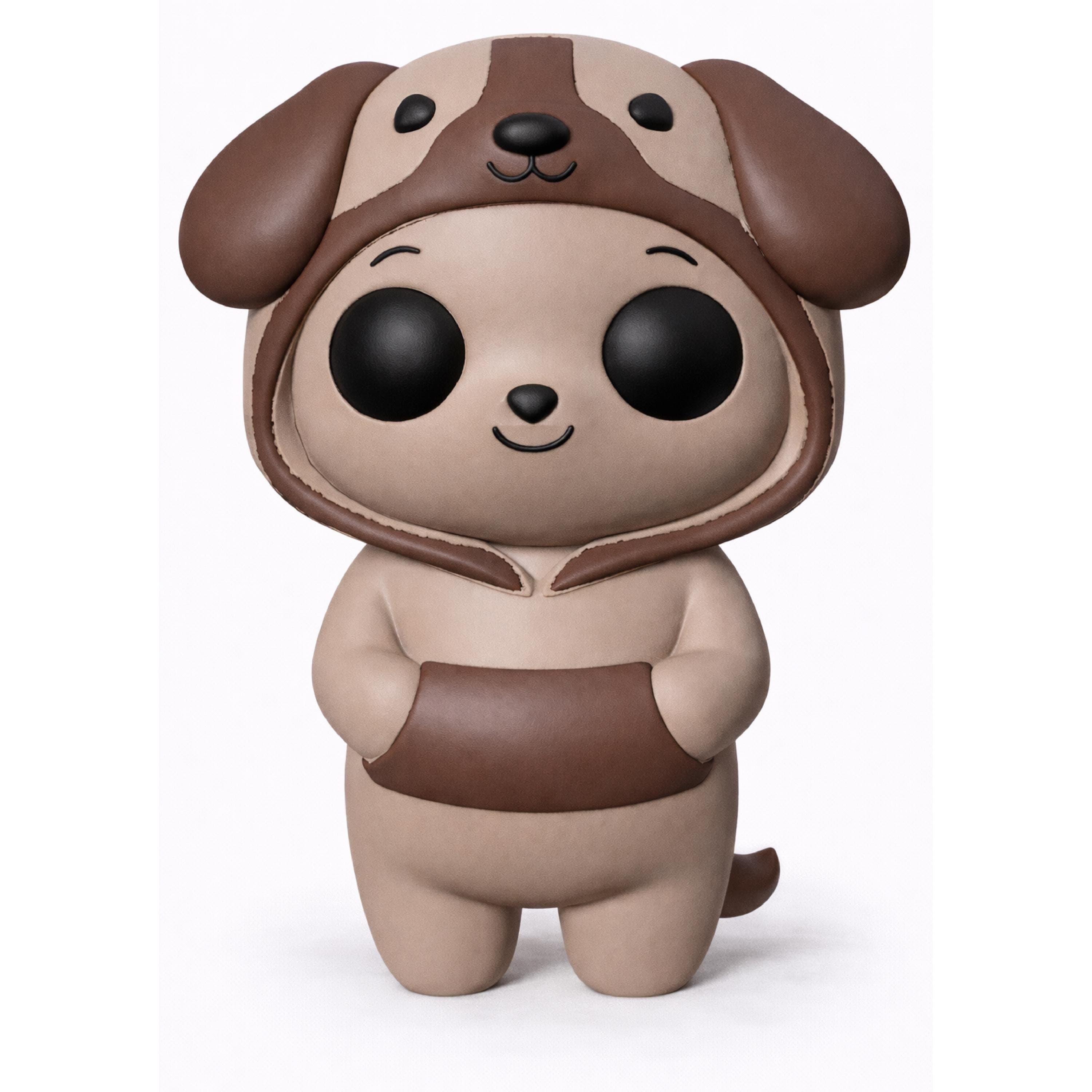 Dewey the Devoted Dog 3D Printed Figurine – Jammie Buddies Collection Hoodie Toy